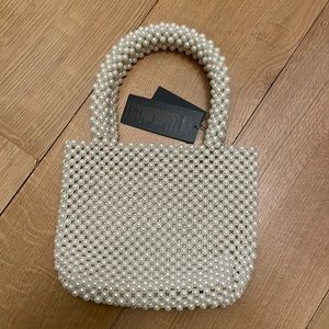 Forever21 Pearl Beaded Handbag